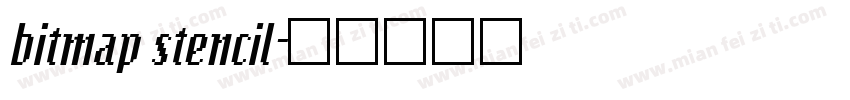 bitmap stencil字体转换